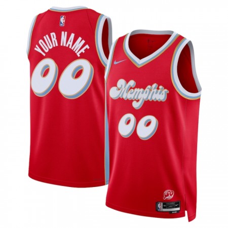Dres Memphis Grizzlies Prilagođeni Nike 2024-25 City Edition Crvena Swingman